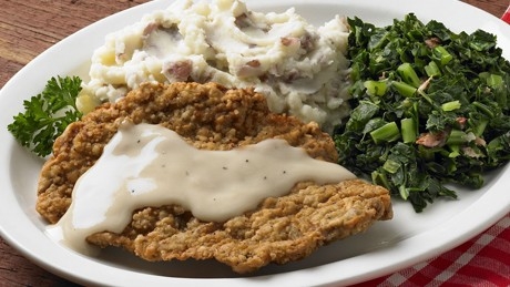 Order Chicken Fried Steak food online from Red Hot & Blue store, North Richland Hills on bringmethat.com