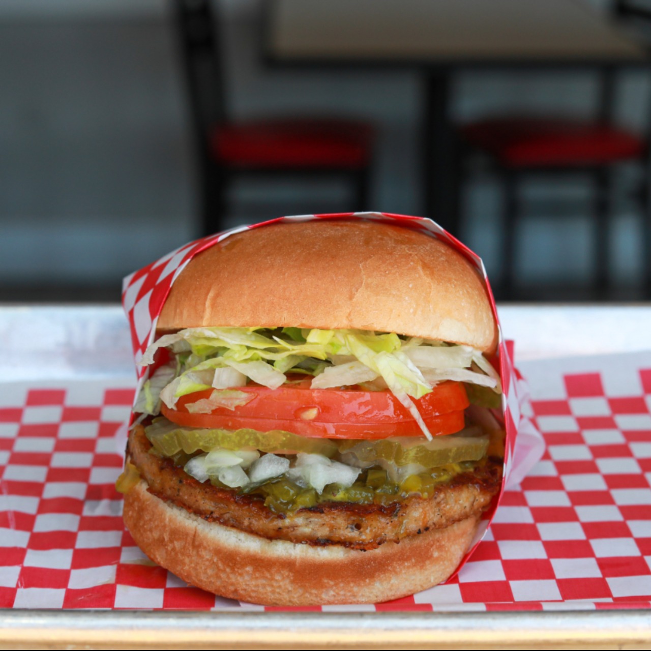 Order Veggie Burger food online from Biggie Burgers store, San Diego on bringmethat.com