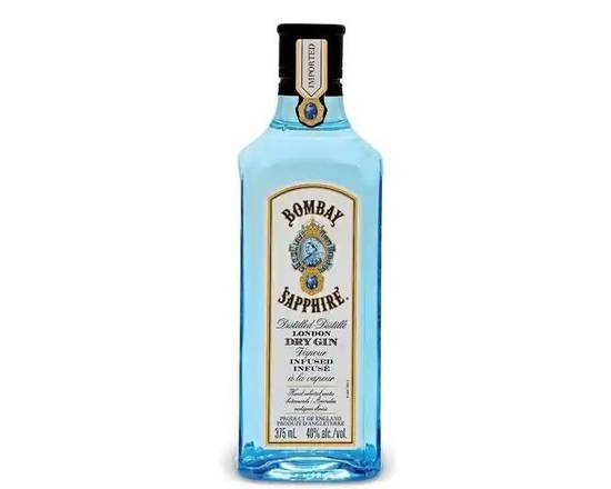 Order Bombay Sapphire, 375mL gin (47.0% ABV) food online from Tenderloin Liquor store, San Francisco on bringmethat.com