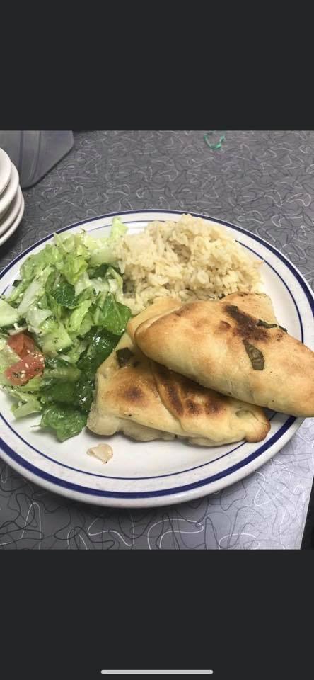 Order Meat/Spinach Pie Dinner food online from Sal & Al Diner store, Amherst on bringmethat.com