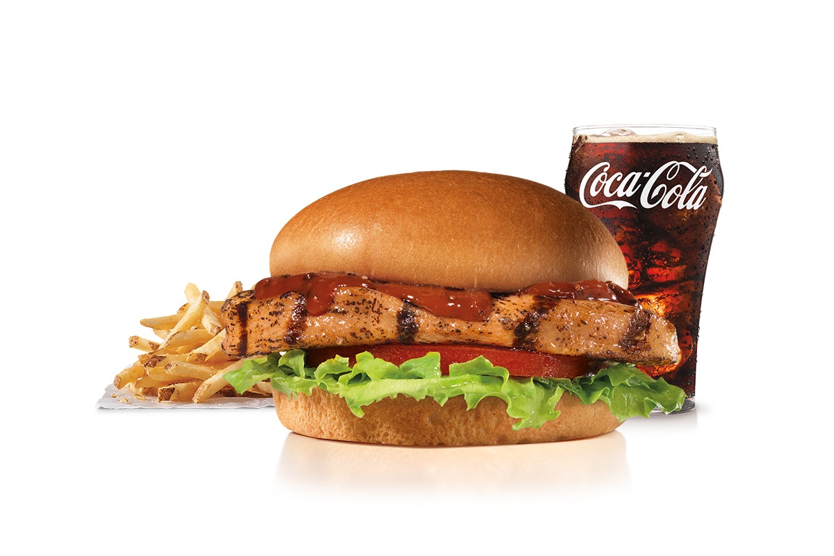 Order Charbroiled BBQ Chicken™ Sandwich Combo food online from Carl's Jr. store, Camarillo on bringmethat.com