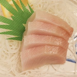 Order E8. Hamachi Sashimi food online from Galleria Mart Texan Soft Tofu store, Carrollton on bringmethat.com