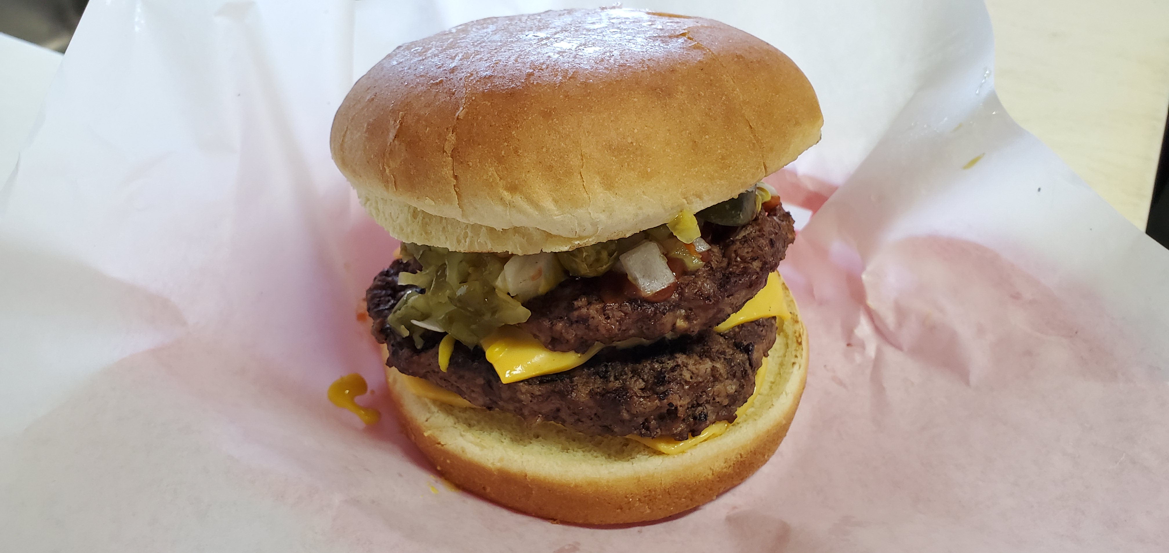 Order Double Cheeseburger food online from Dear Franks store, Niles on bringmethat.com