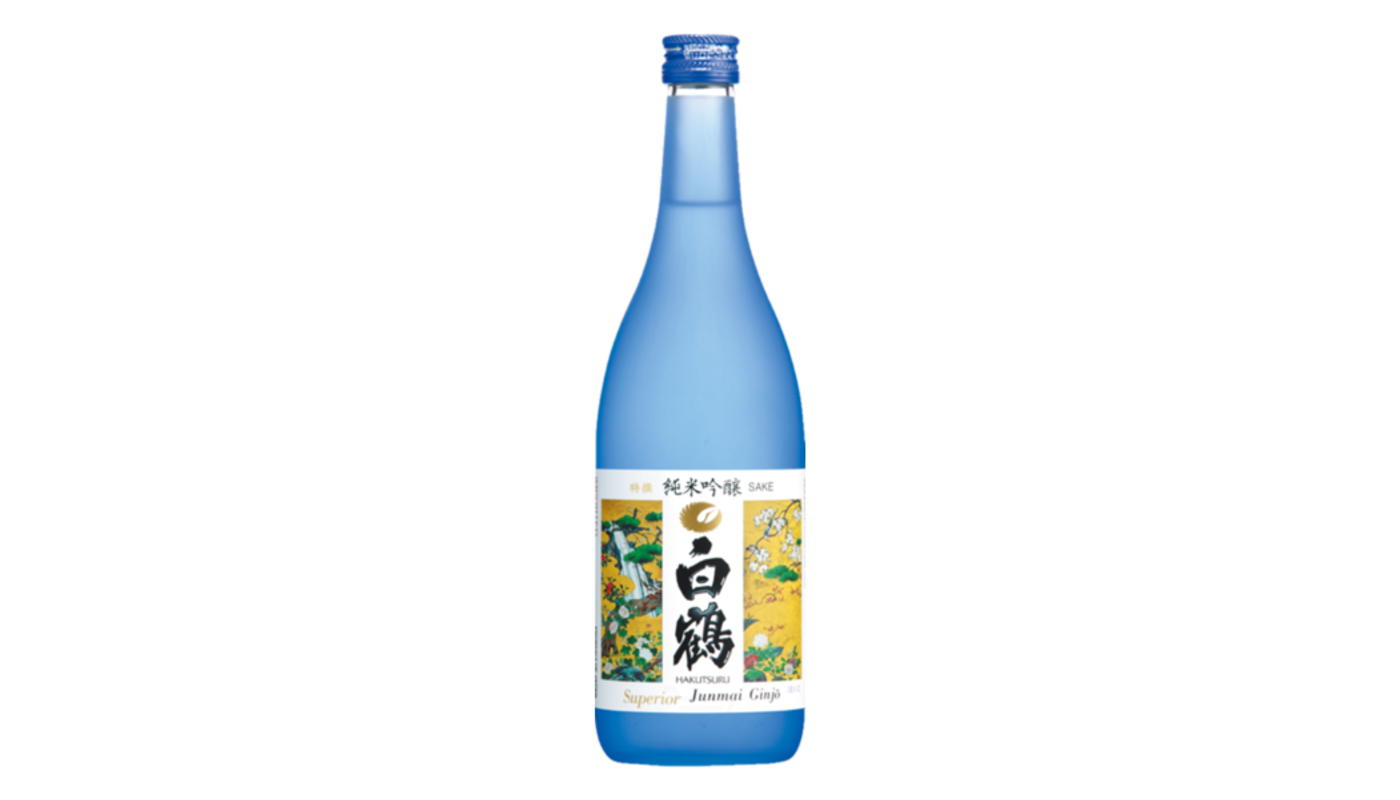 Order Hakutsuru Junmai Gingo Sake Rice Wine 720mL food online from Dimension Liquor store, Lake Forest on bringmethat.com