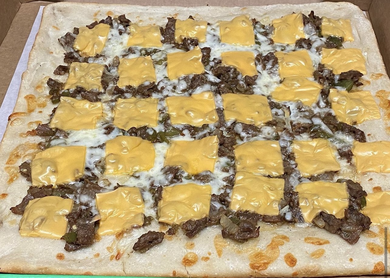 Order Philly Cheese Steak Pizza food online from La Bella store, Yonkers on bringmethat.com