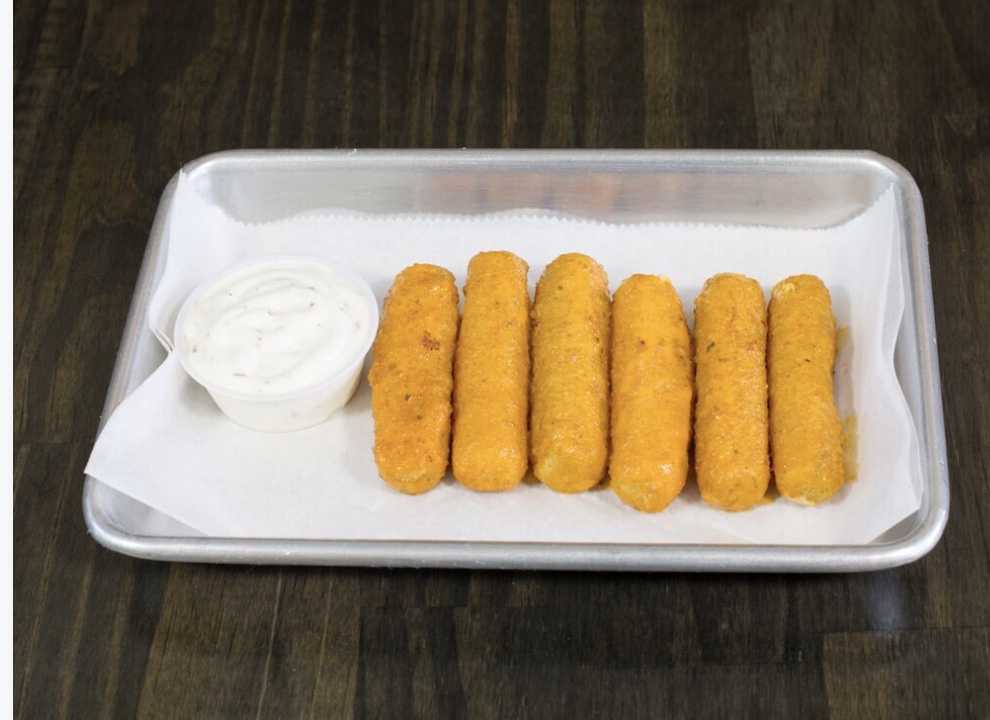 Order 6 Buffalo Mozzarella Sticks food online from Hold My Knots store, Hillsdale on bringmethat.com
