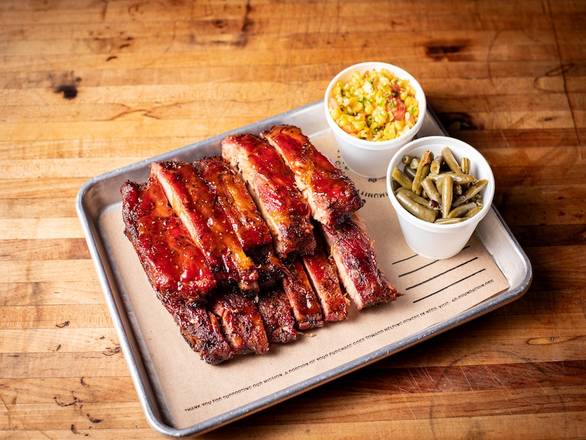 Order Full Rack of St. Louis Style Ribs + 2 Sides food online from 4 Rivers Smokehouse store, Orange Park on bringmethat.com