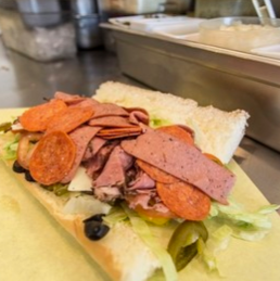 Order The Spicy Enticer- Pastrami, Pepperoni, Italian Sausage food online from Sensuous Sandwich store, Orem on bringmethat.com