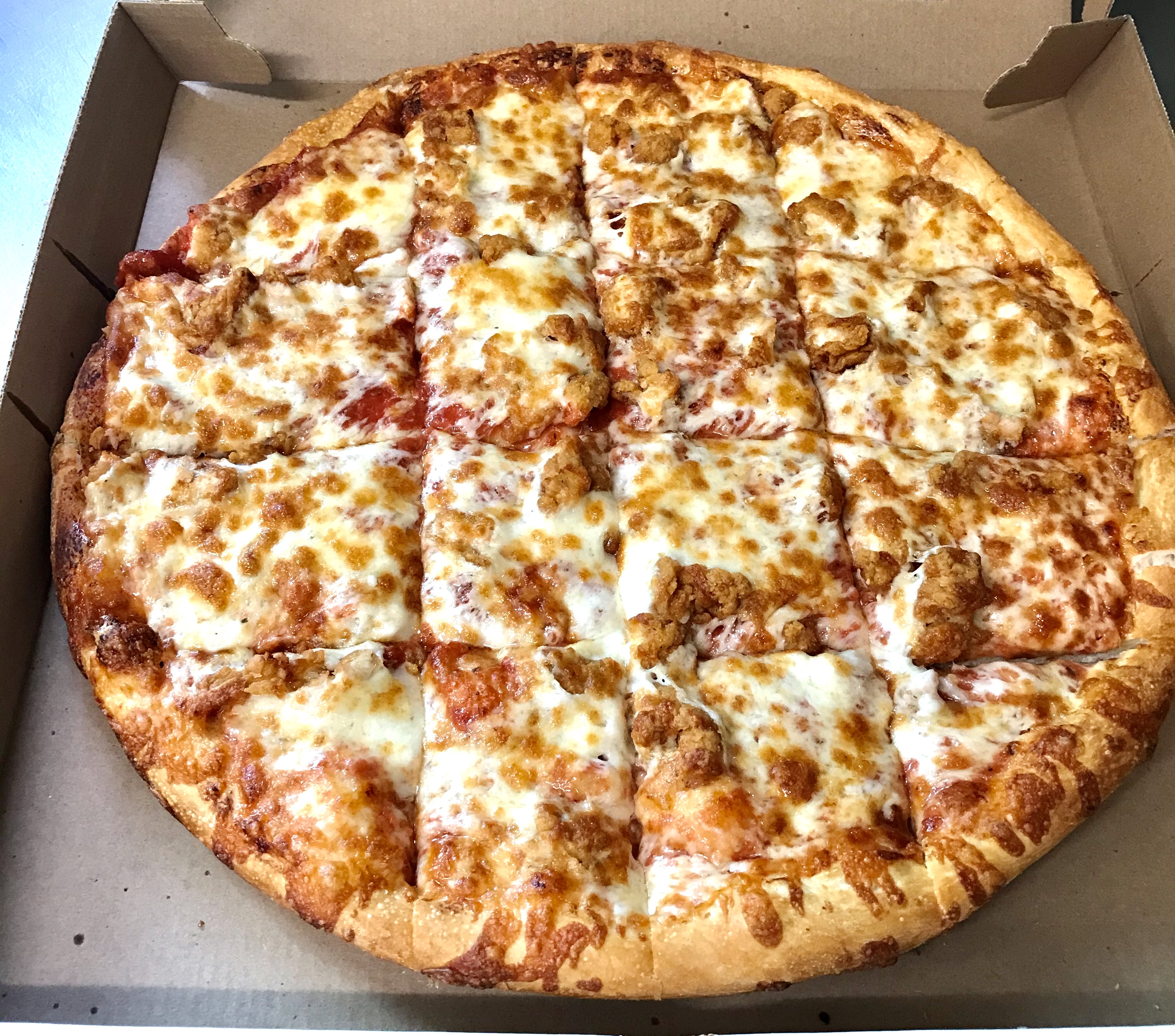 Order Chicken Parm Specialty Pizza food online from Baco's Pizza store, Enfield on bringmethat.com