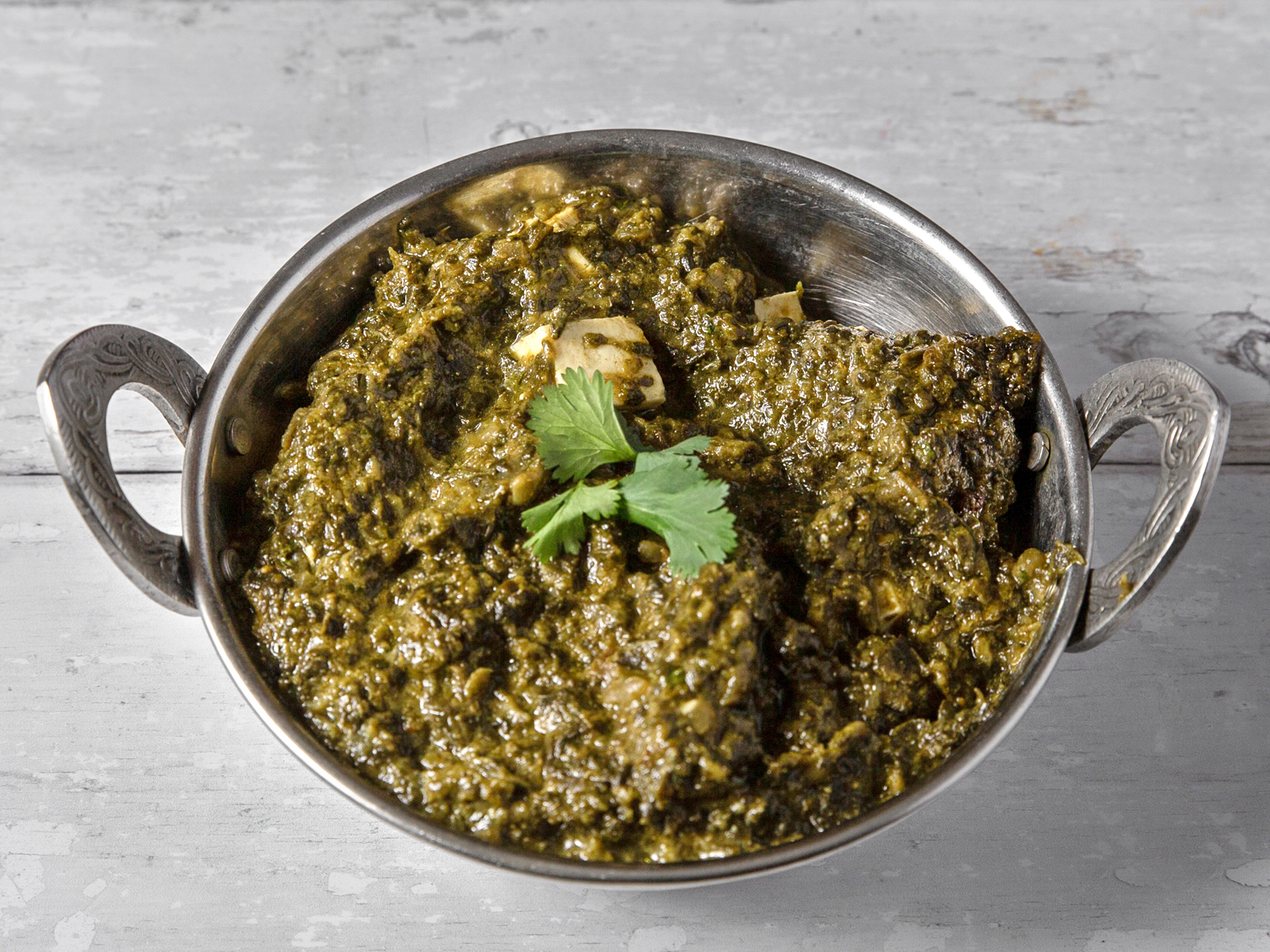 Order Saag Paneer food online from The Clay Oven Indian Restaurant store, Roxbury Township on bringmethat.com