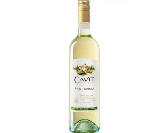 Order Cavit Pinot Grigio, 750mL white wine (12.1% ABV) food online from NEWBRIDGE WINES & SPIRITS CORP store, Levittown on bringmethat.com