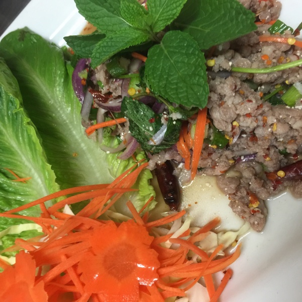 Order Larb Salad food online from Thai Wave store, Huntington Beach on bringmethat.com