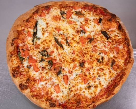 Order Margherita Pizza food online from New York Pizza Faktory & Grill store, Tustin on bringmethat.com