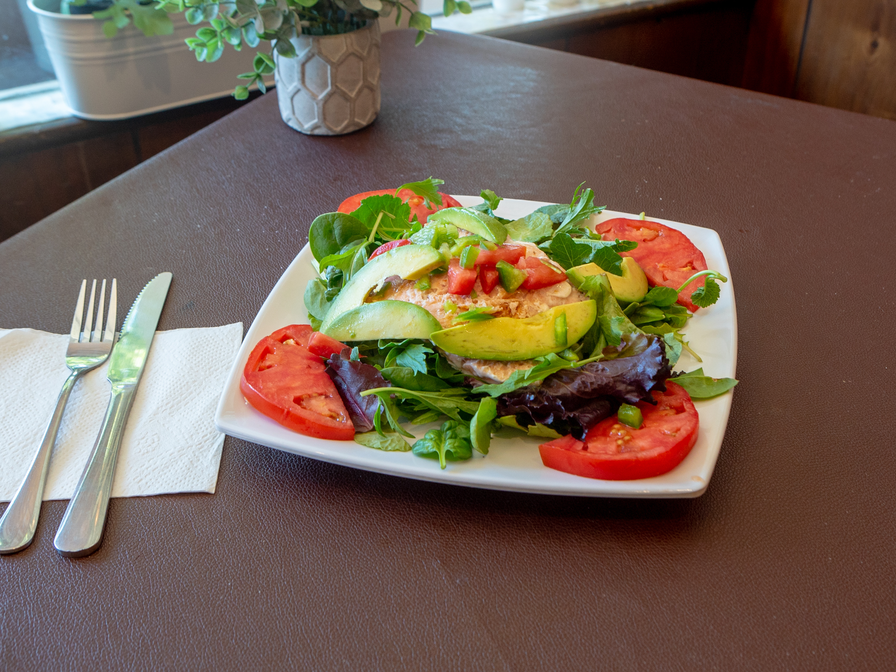 Order S1. Avocado Caesar Salad food online from San Marino Grill store, San Marino on bringmethat.com
