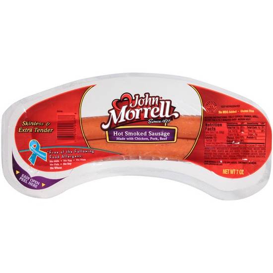 Order John Morrell Hot Smoked Sausage food online from Deerings Market store, Traverse City on bringmethat.com
