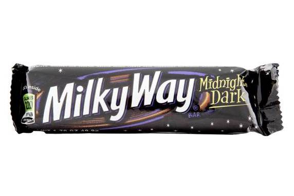 Order Milky Way Chocolate Bar - Midnight Dark, 49.9g food online from Loma Mini Market store, Long Beach on bringmethat.com