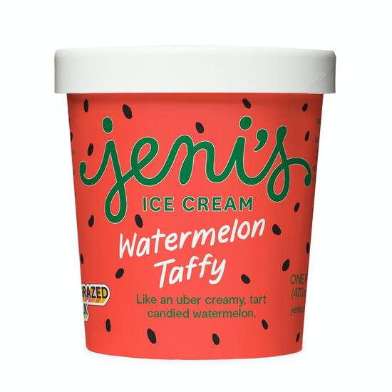 Order Watermelon Taffy Pint food online from Jeni Splendid Ice Creams store, Nashville on bringmethat.com