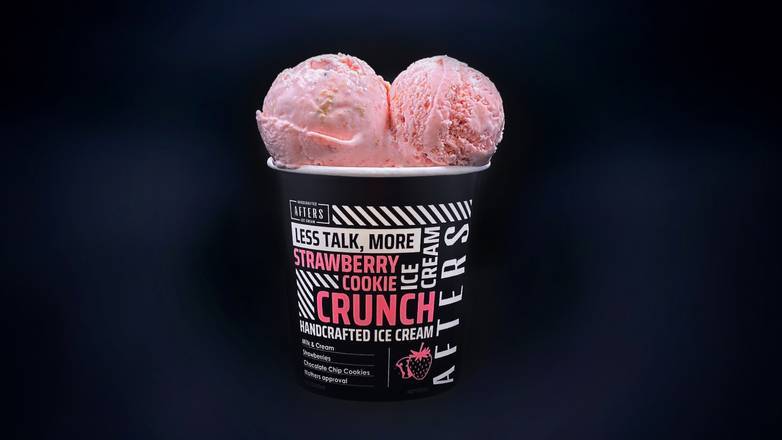 Order Strawberry Cookie Crunch Pint food online from Afters Ice Cream store, San Bernardino on bringmethat.com