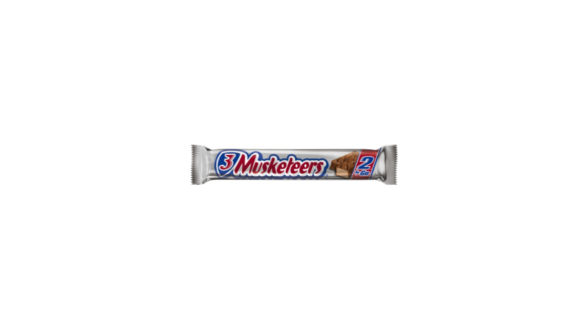 Order 3 Musketeers Bar King Size 3.28 oz food online from Rebel store, Tracy on bringmethat.com