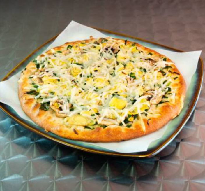 Order Spinach Artichoke Pizza food online from La Casa Della Pizza store, Nashville on bringmethat.com