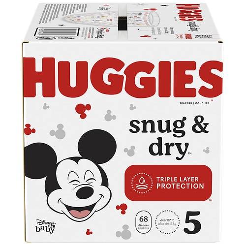Order Huggies Snug & Dry Baby Diapers Size 5 - 68.0 ea food online from Walgreens store, CLEARWATER BEACH on bringmethat.com