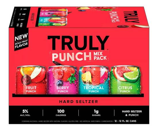 Order Truly Fruit Punch 12 Pack food online from Chevron Extramile store, Stockton on bringmethat.com