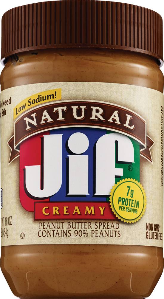 Order Jif Natural Creamy Peanut Butter, 16 OZ food online from Cvs store, AURORA on bringmethat.com