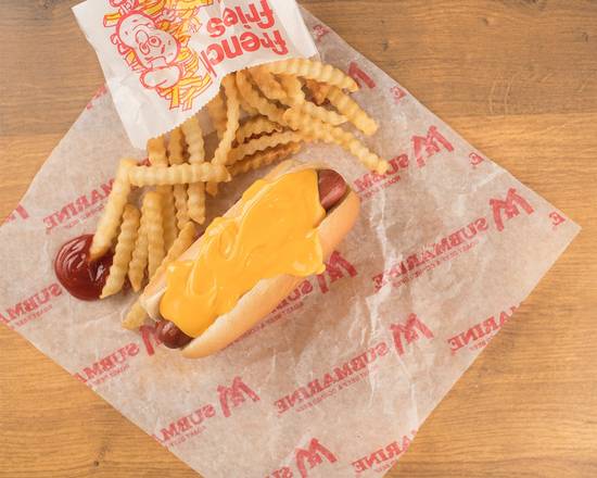 Order Cheese Dog w/Fries food online from Mr. Submarine store, Chicago on bringmethat.com