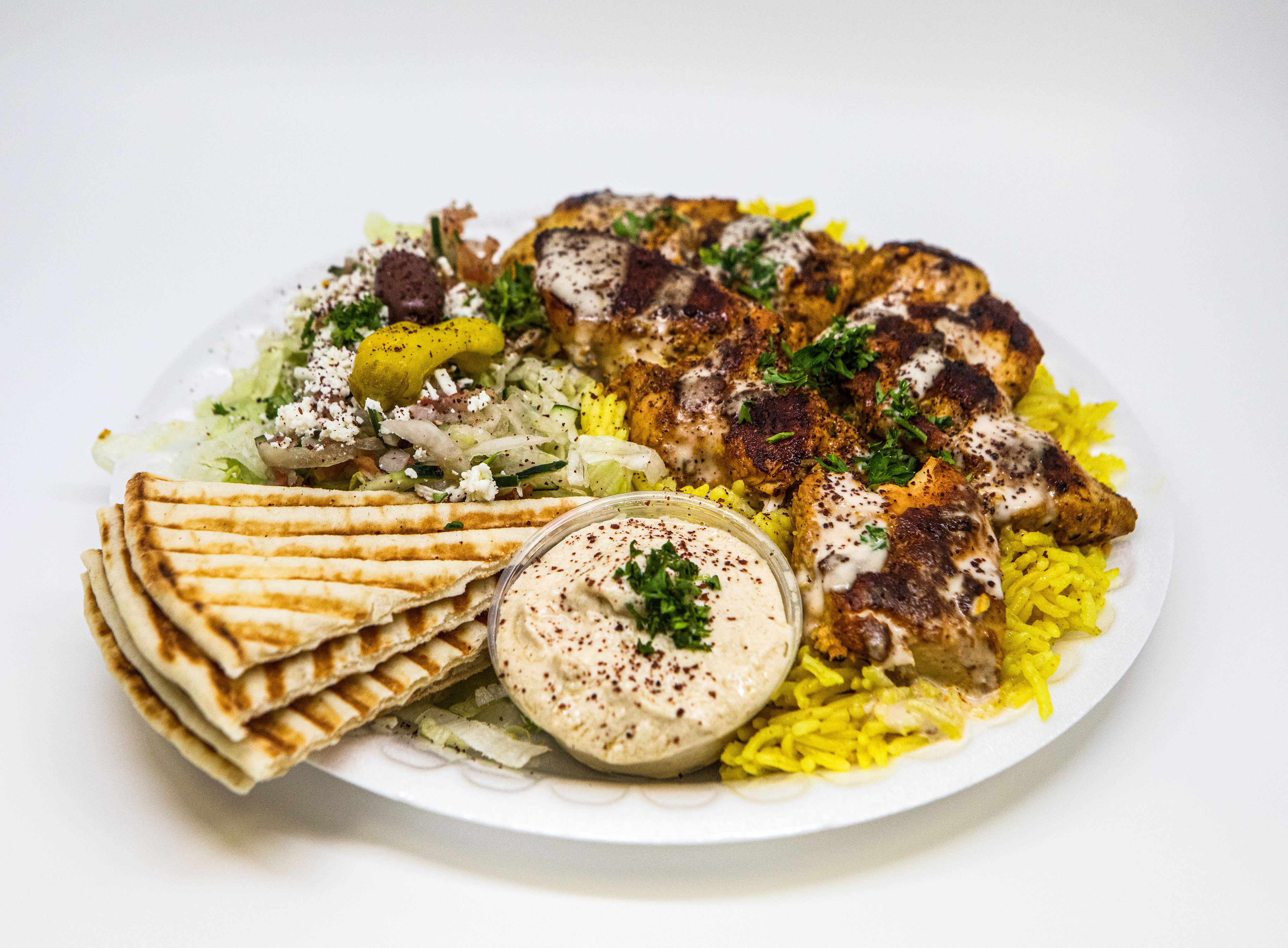 Order Lamb and Beef Gyro Plate and Soda food online from Gyro Xpress store, Lynnwood on bringmethat.com