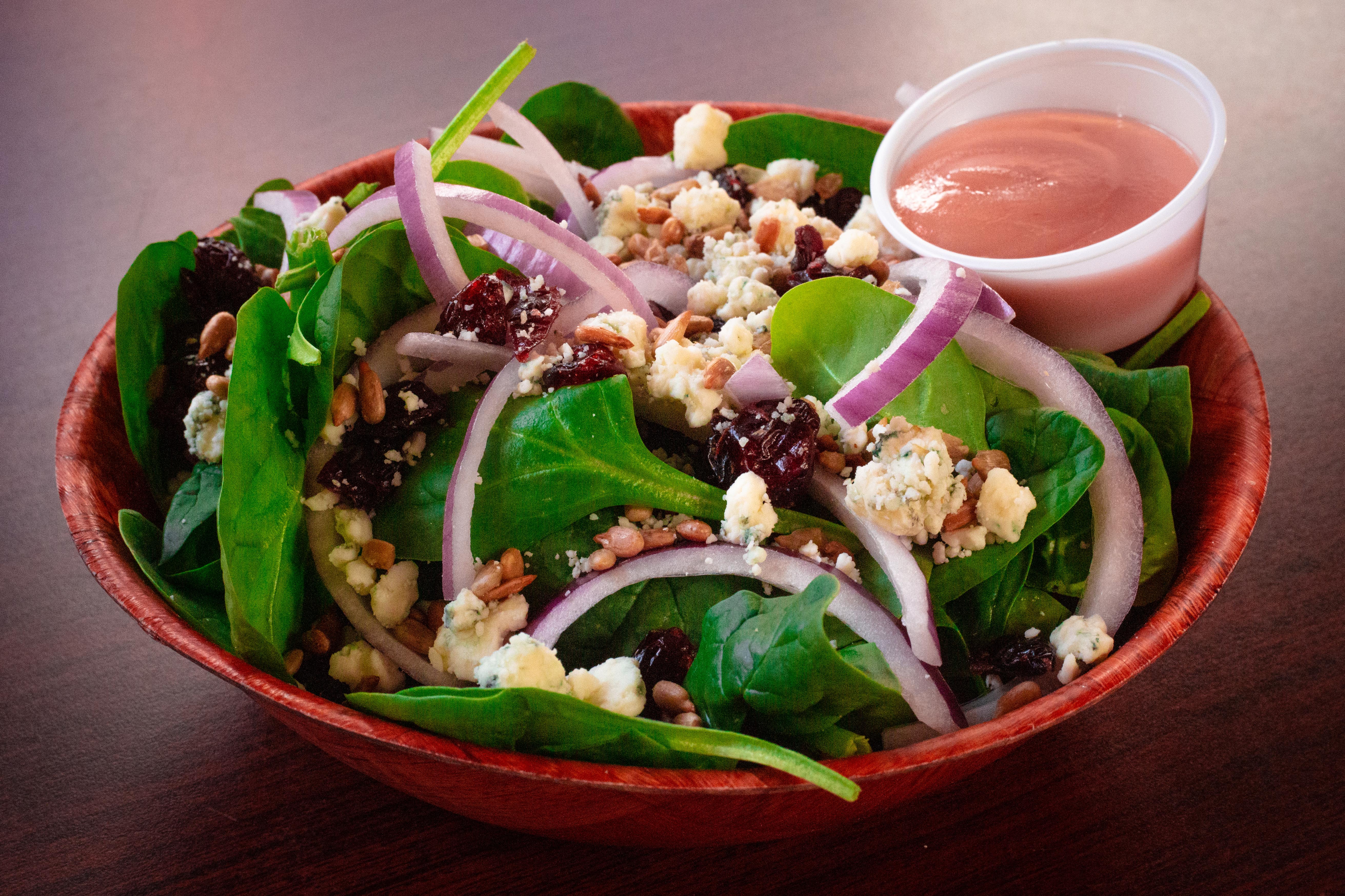 Order Spinach Salad food online from Atlas Pizza store, Portland on bringmethat.com