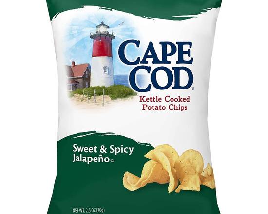 Order Cape Cod Sweet & Spicy Jalapeno Chips food online from Fialkoff Kosher Pizza store, Lawrence on bringmethat.com
