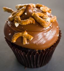Order Caramel Crunch Cupcake food online from Small Cakes Aurora store, aurora on bringmethat.com