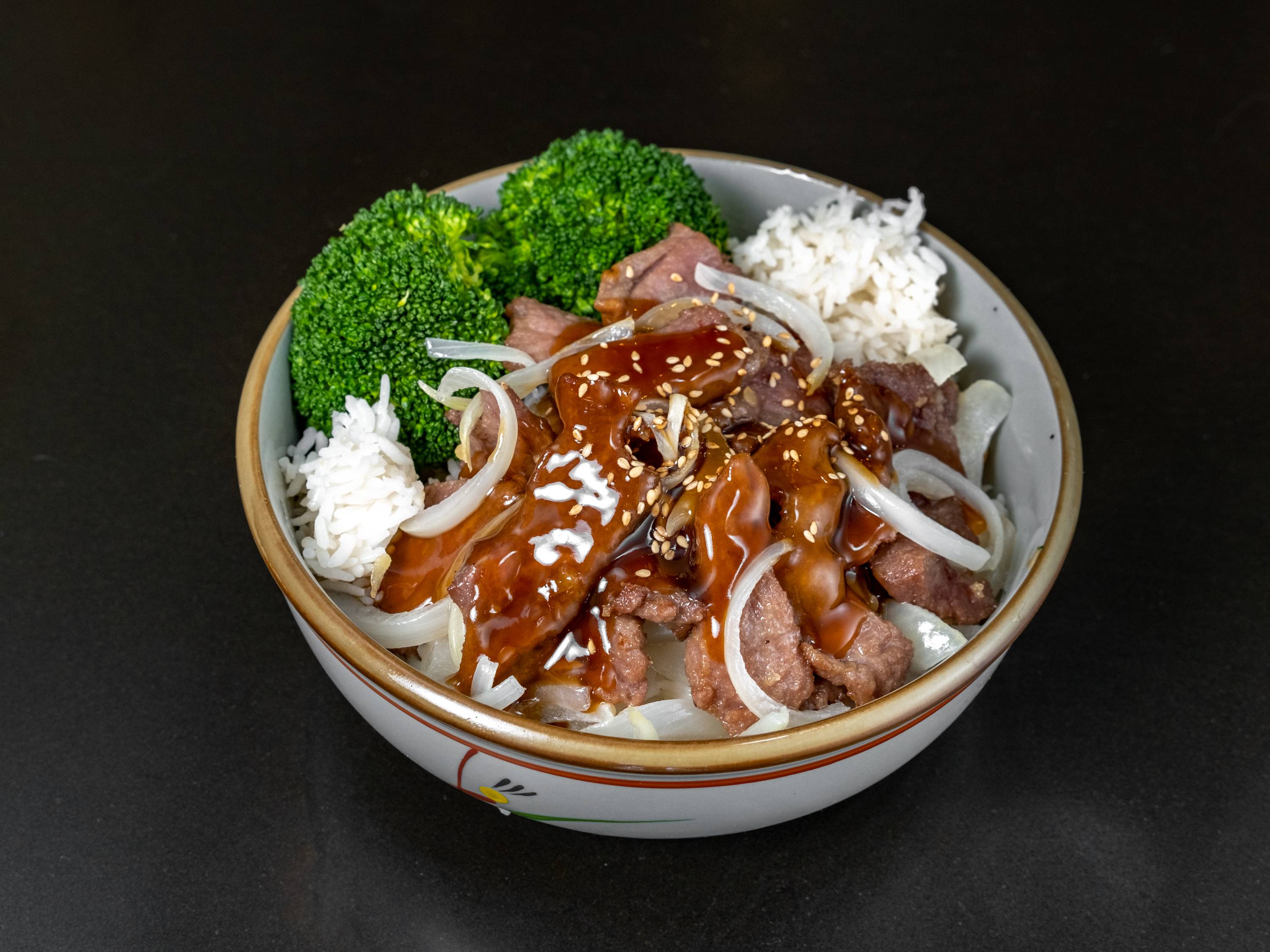 Order 14. Beef Bowl food online from Tokyo Sushi Bbq store, Hemet on bringmethat.com