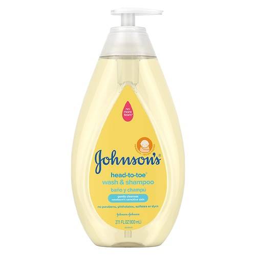 Order Johnson's Baby Head-To-Toe Tear-Free Body Wash & Shampoo - 27.1 fl oz food online from Walgreens store, Escondido on bringmethat.com