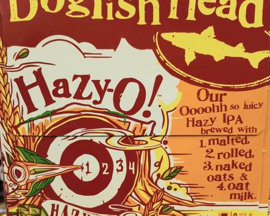 Order Dogfish Head Hazy-O 6 Pack Can food online from Fast Stop Market & Liquor store, Victorville on bringmethat.com
