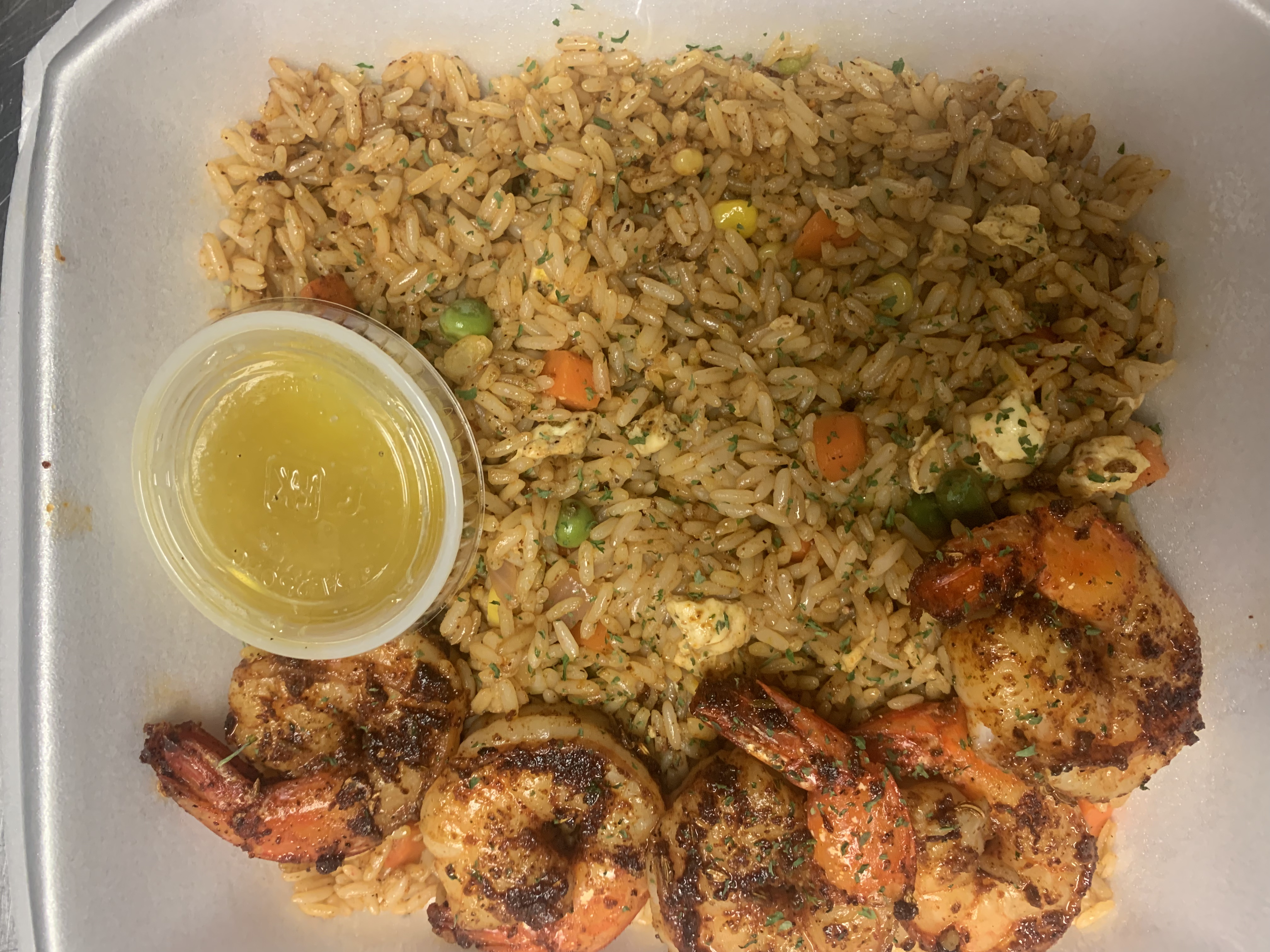 Order Cajun Rice and Shrimp food online from Plush Bar And Grill store, Houston on bringmethat.com