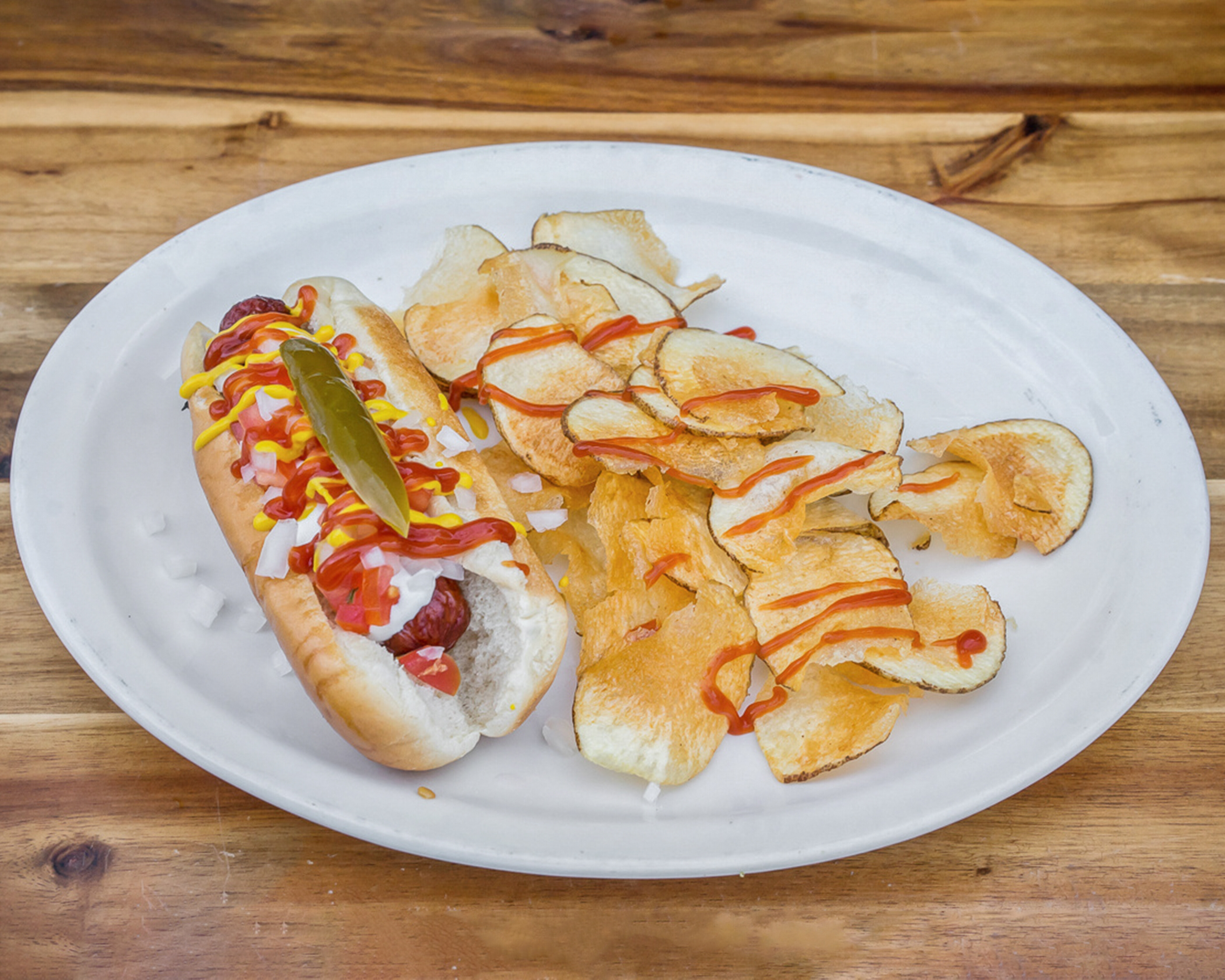 Order Hot Dog & Potatoes food online from Loncheria Otro Rollo store, Bakersfield on bringmethat.com