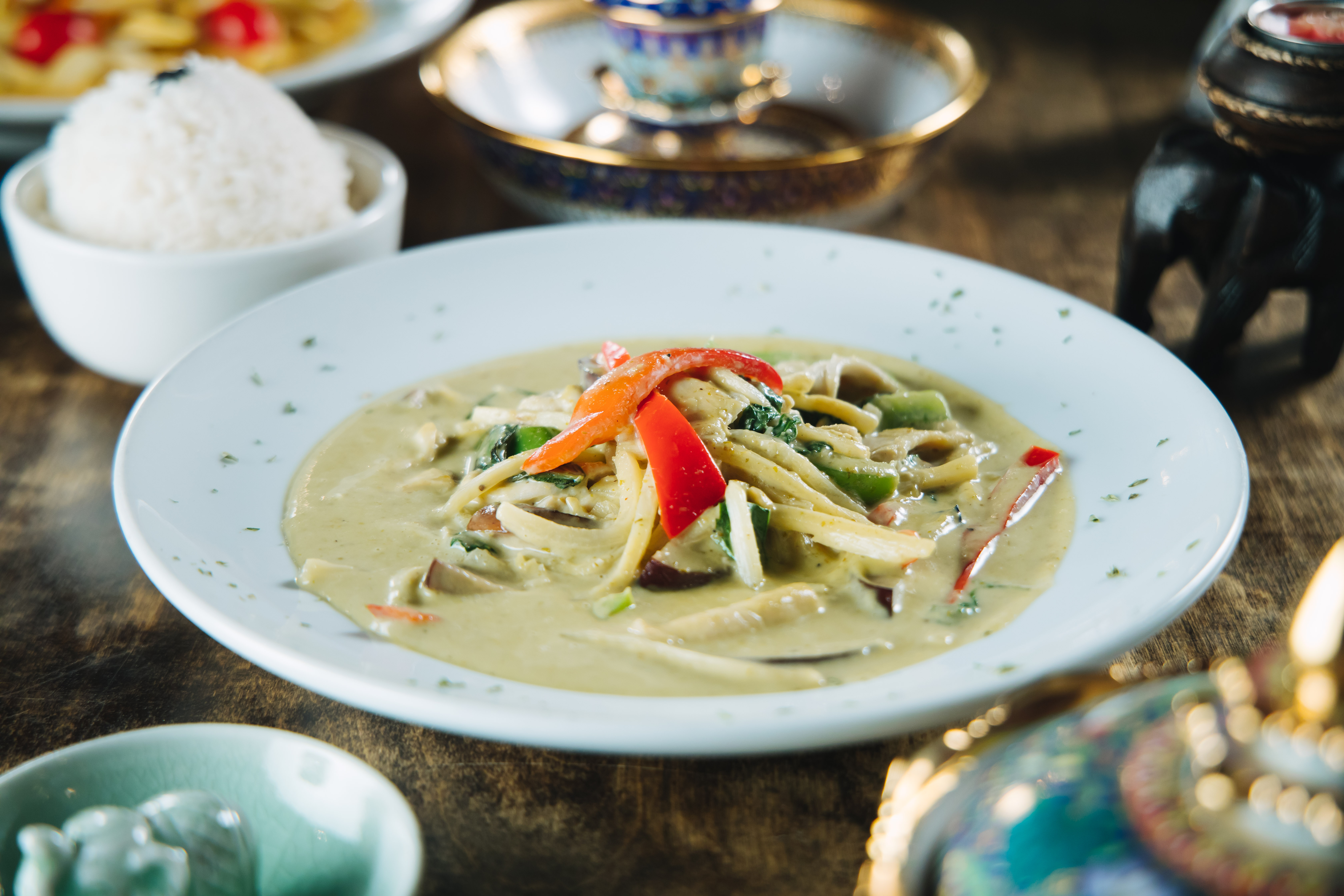Order Green Curry food online from Si Lom store, Dallas on bringmethat.com