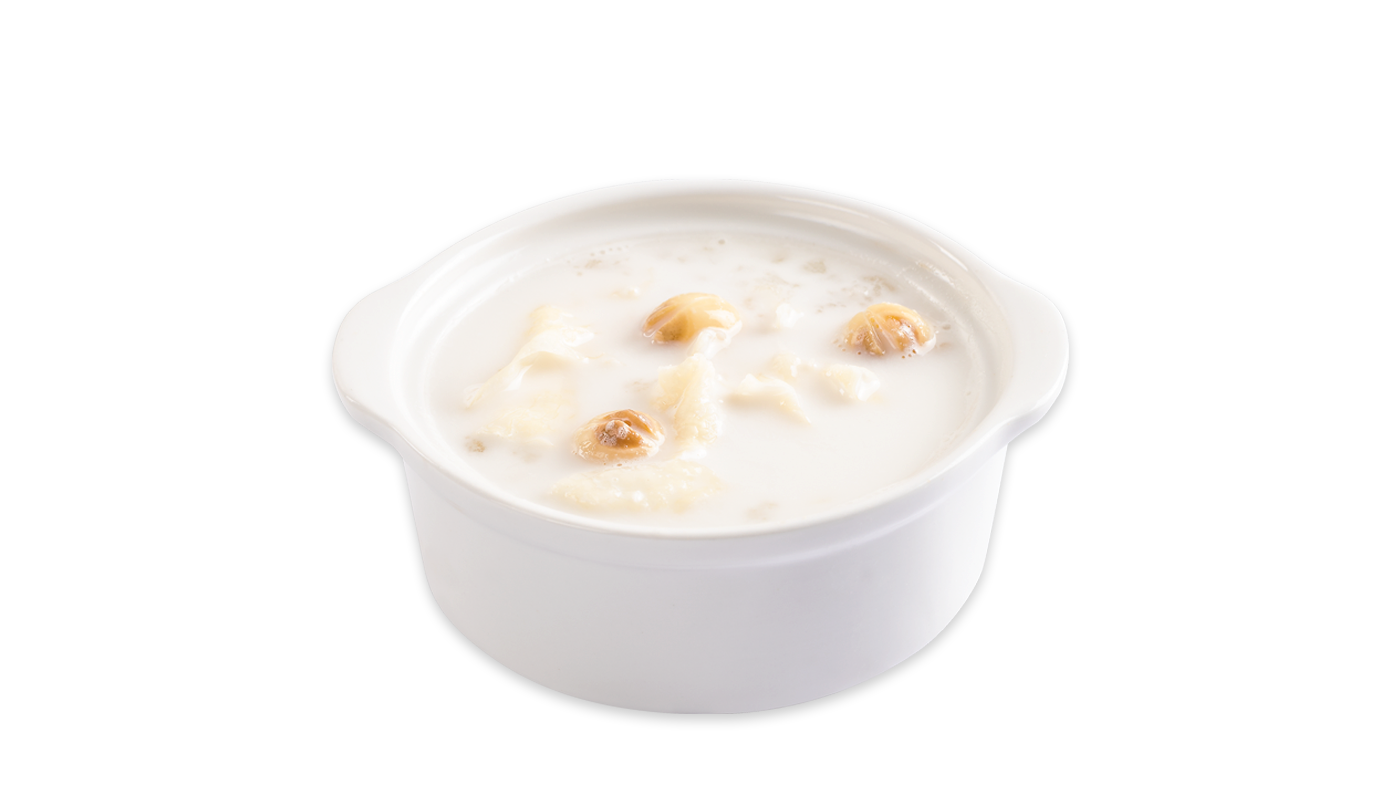 Order H8. Coconut Milk, Lutos Seed and Snow Fungus with Hasma Soup food online from Sweethoney Dessert store, Colma on bringmethat.com