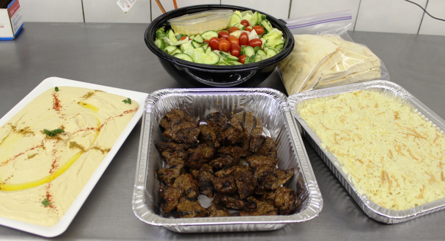 Order Beef Kebob Platter food online from Ani Takeout store, Belmont on bringmethat.com