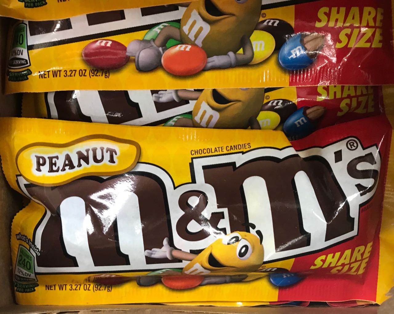 Order Peanut  King Size Peanut M&m's food online from The Ice Cream Shop store, Providence on bringmethat.com