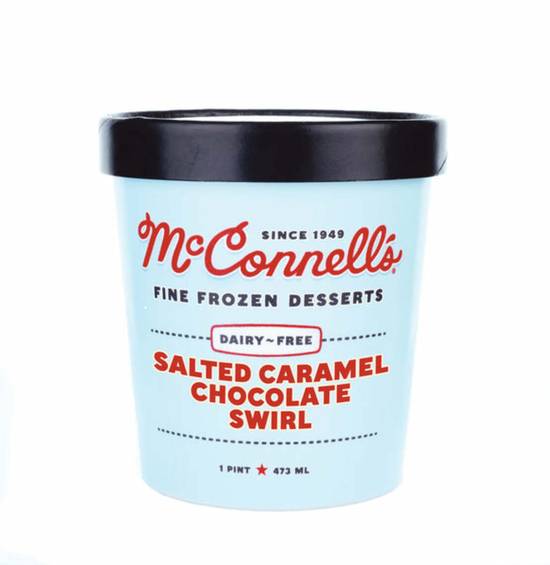 Order McConnell's Dairy-Free - Salted Caramel Chocolate Swirl food online from IV Deli Mart store, Goleta on bringmethat.com