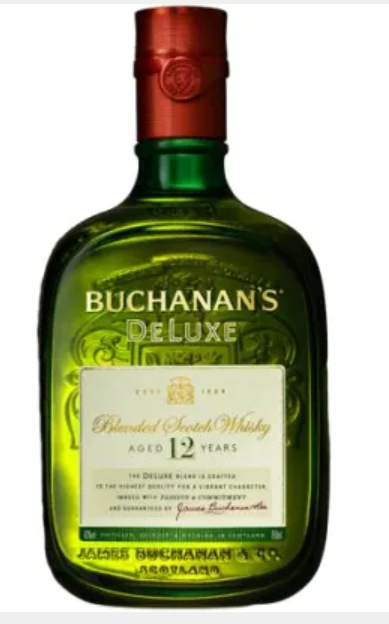 Order 375 ml. Buchanan's Deluxe Blended Whiskey  food online from Marengo Liquor store, Alhambra on bringmethat.com