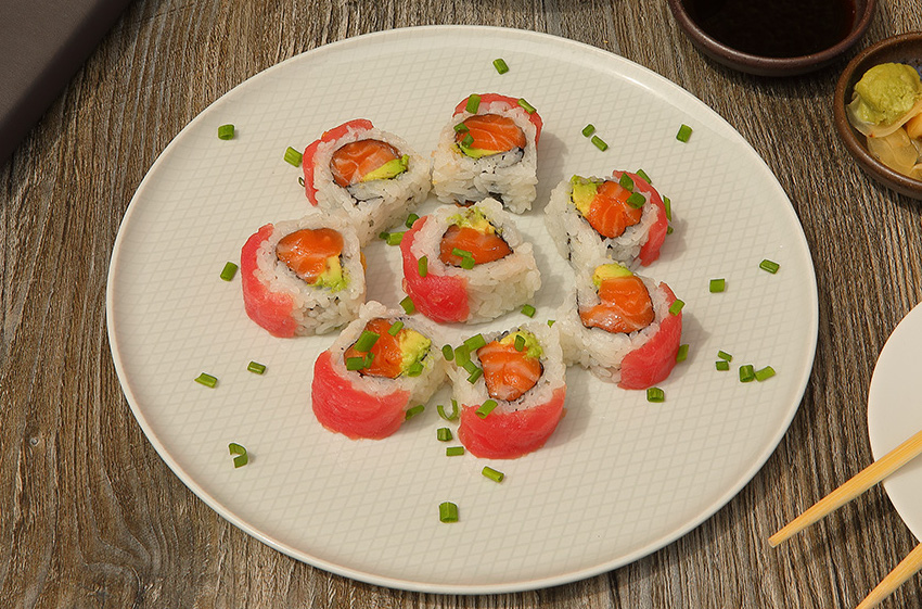 Order Cherry Blossom Roll food online from Trusushi 'n Fish store, Lake Forest on bringmethat.com