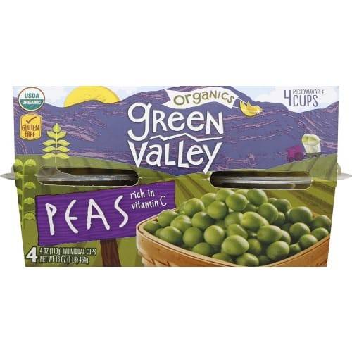 Order Green Valley · Organic Peas (4 x 4 oz) food online from Albertsons store, Belgrade on bringmethat.com