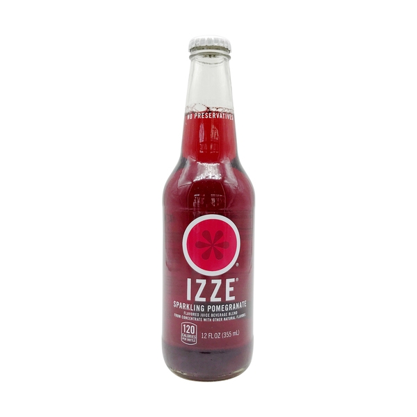 Order Izze - Pomegranate (12 oz bottle) food online from Creekside Pizza & Taproom store, San Anselmo on bringmethat.com