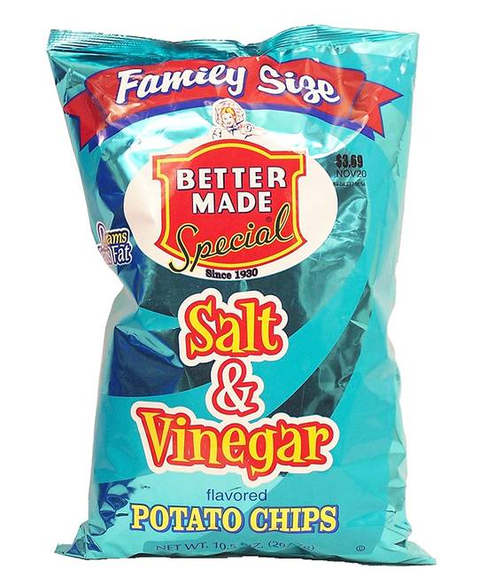 Order Better Made Special Salt & Vinegar Flavored Potato Chips food online from Exxon Food Mart store, Port Huron on bringmethat.com