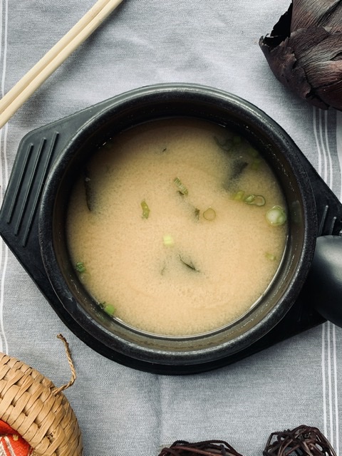 Order Miso Soup food online from Fat Noodles store, Chicago on bringmethat.com