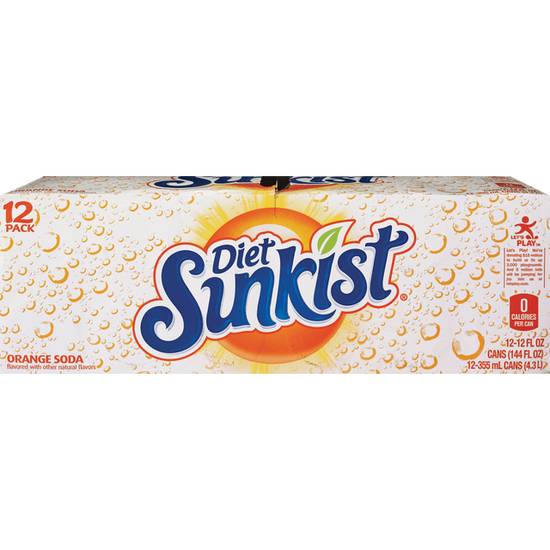 Order  SUNKIST DIET 12PK food online from Cvs store, FOUNTAIN VALLEY on bringmethat.com