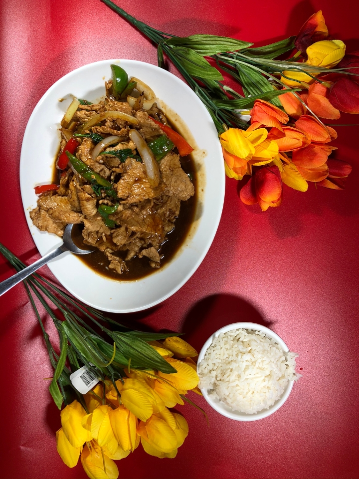 Order P-Holy Basil(R2) (3PD) food online from Chaang Thai Restaurant store, Morgantown on bringmethat.com
